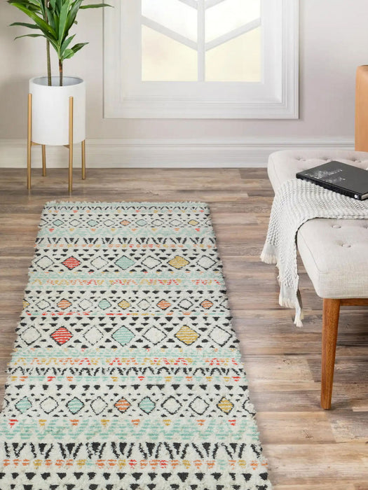 Tapis Contemporain Kaia 2'3\" x en Multi