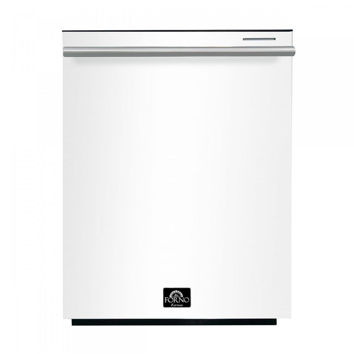 Lave-vaisselle encastrable Pozzo de 24 po, cuve haute, commande sur le dessus, blanc, 49 dBA – FDWBI8067-24WHT