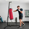 Soozier 72.8"-90.9" Adjustable Punching Bag Stand with Sandbag, Red