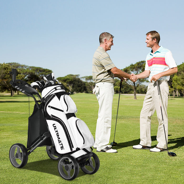 Chariot De Golf 4 Roues Goplus