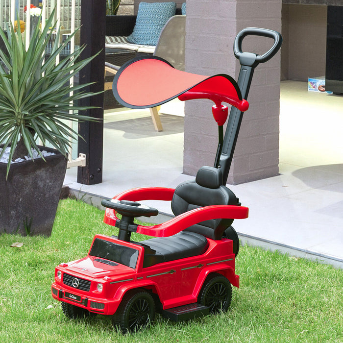Aosom Voiture A Pousser Pour Enfant Mercedes-benz G350 Sous Licence, Rouge