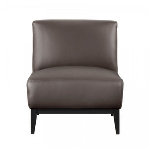 Fauteuil D'appoint Murdock En Cuir Marron