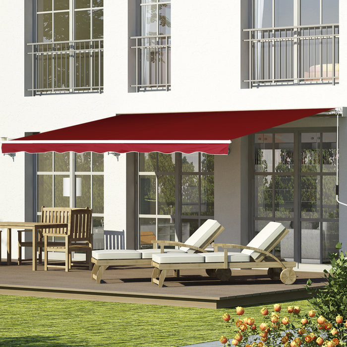 Abri Auvent Pour Terrasse Exterieure (vin Rouge)