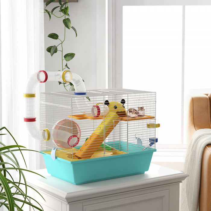 Cage pour hamster nain et gerbille avec tunnels