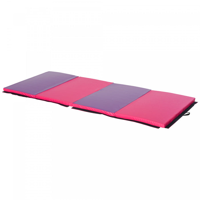 Soozier B1-0065new Tapis D'exercice De Gymnastique Panneau Pliant Yoga Fitness Equipement D'aerobic A Domicile