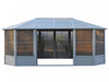 Gazebo Penguin Florence - Solarium 12x18 Toit d'acier