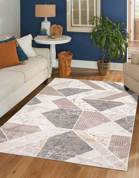 Carpette Paige ivoire - 5 pi 0 po x 8 pi 0 po   