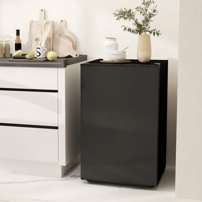 HOMCOM Mini-refrigerateur 4,5 pieds cubes avec congelateur, noir