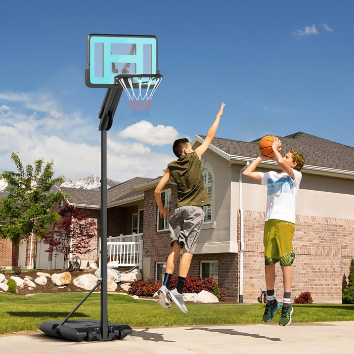 Soozier Panier de basket pour exterieur avec base lestee, noir