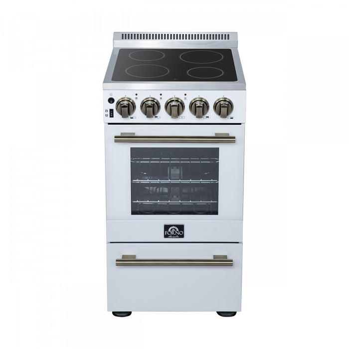 Cuisiniere electrique Pallermo de 20 po, blanche, capacite totale de 2,05 pi³ - FFSEL6051-20WHT