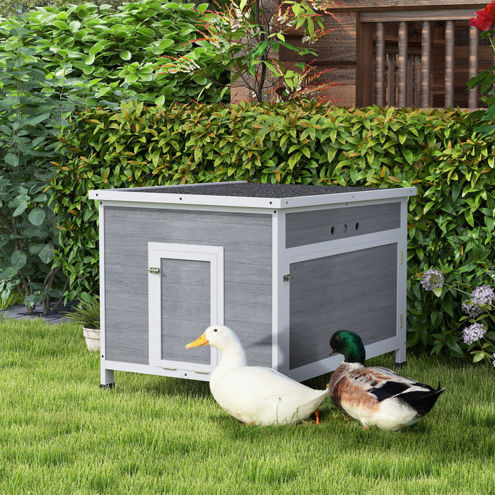 Maison pour Canards et Poules en Bois pour 3 a 6 Volailles