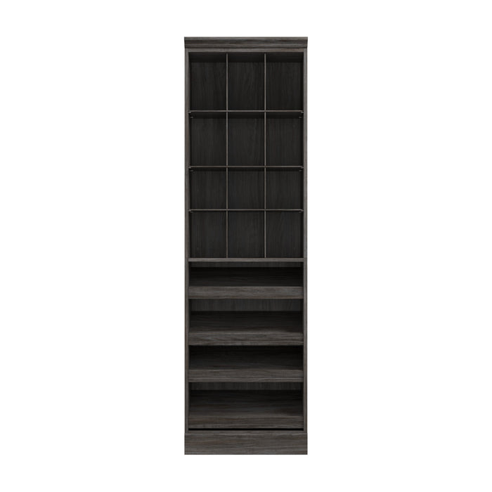 Organisateur de garde-robe pour chaussures Versatile de Bestar de 25 po (L) - gris noyer