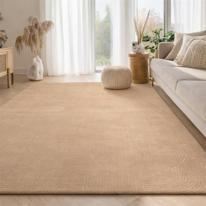 Tapis Lavable/Contemporain  Elion 9'0\" x 12'0\" en Beige