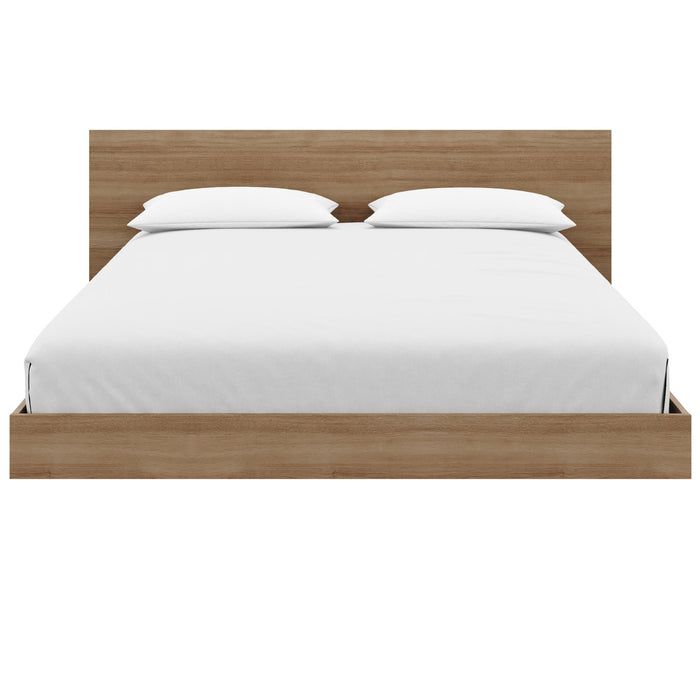 Lit plateforme bas Satori avec tete de lit Double