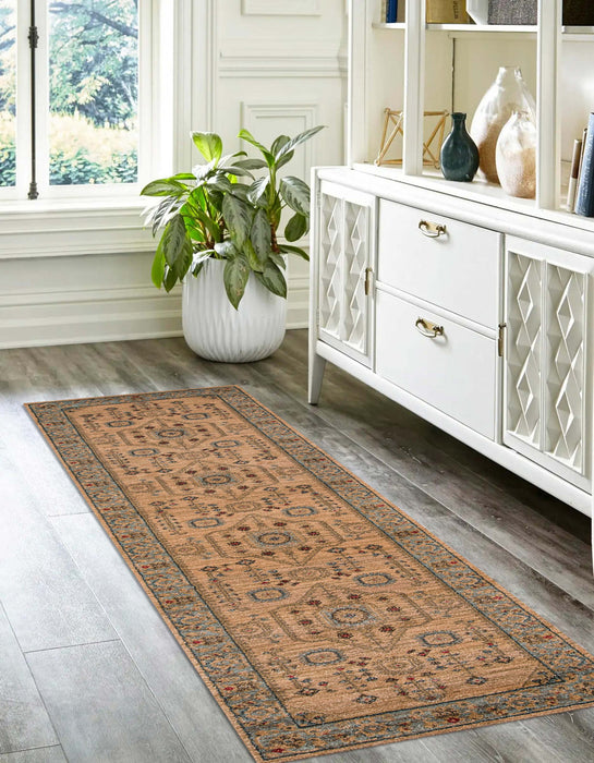 Tapis Traditionnel Lynda 2'3\" x 7'6\" en Ivoire
