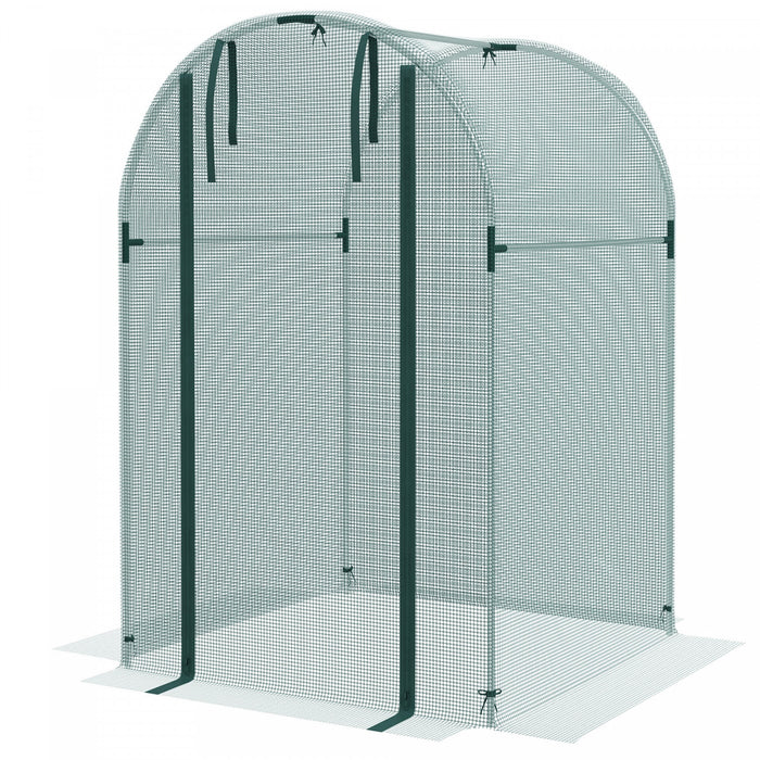 Outsunny Cage De Culture, Tente De Protection Des Plantes De 4' X 4', Vert