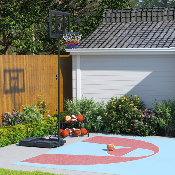 Soozier Panier De Basket-ball De 7.5-10pi Et Panneau Arriere De 43 Po