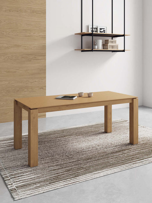 Table de salle a manger Rockaway Modern Industry Chic 180 cm en finition naturelle