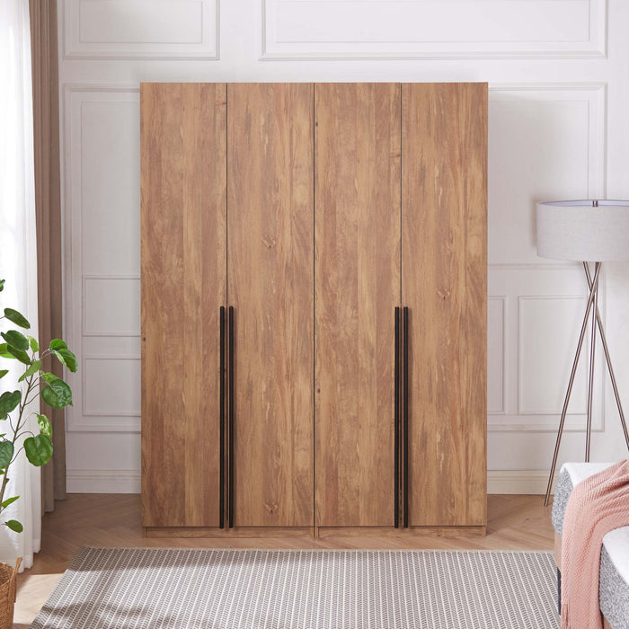 Armoire Lee Modern 32\" en brun dore - Lot de 2