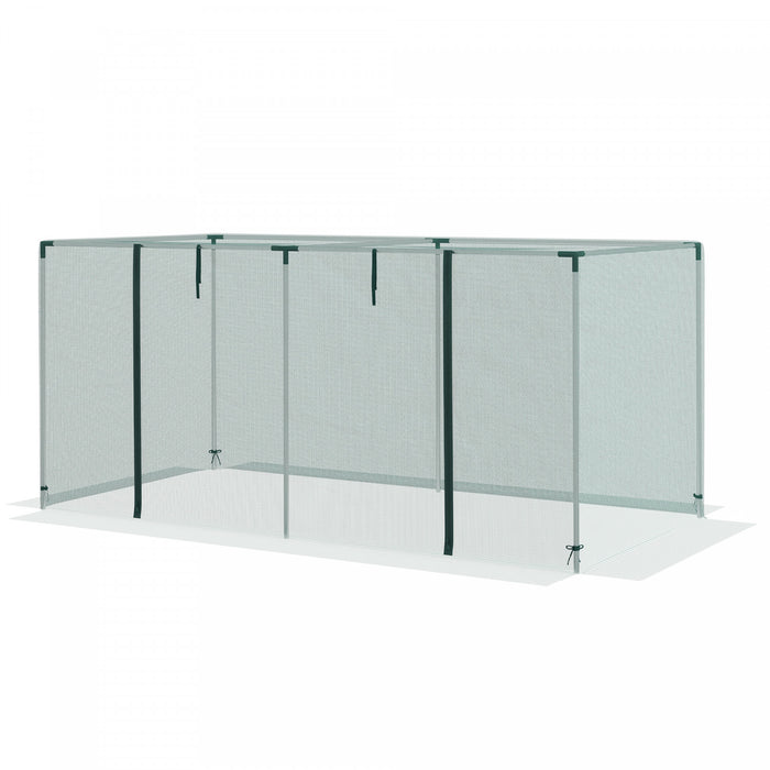 Outsunny Cage De Culture Tente De Protection Des Plantes 8 Pi X 4 Pi, Vert