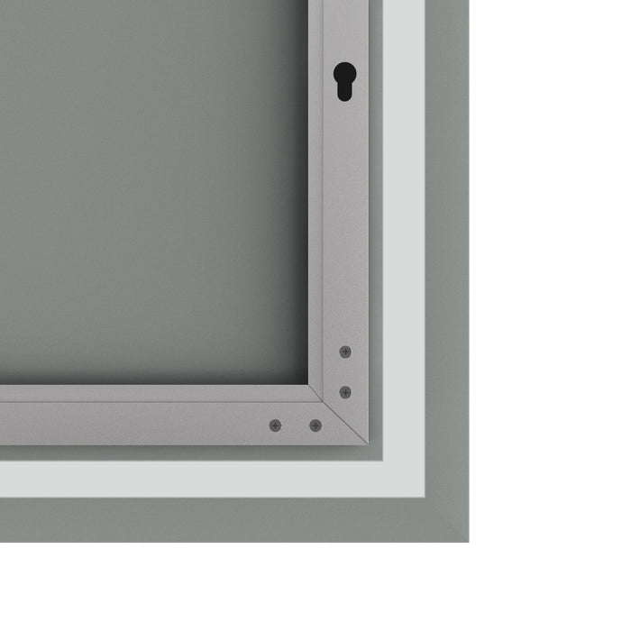 Miroir Frielle de 42 po argenté
