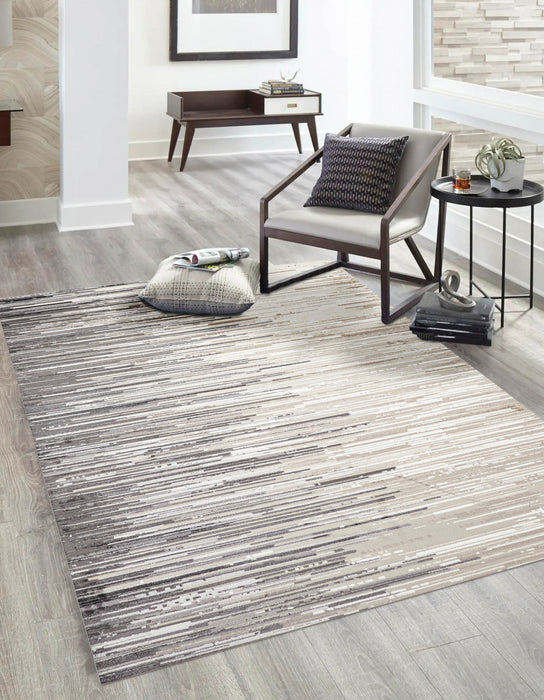 Tapis Contemporain/Moderne Nova 8'0\" x 10'0\" en Ivoire