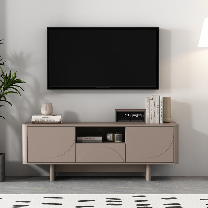 Meuble TV Ella Modern 59\" en couleur moka