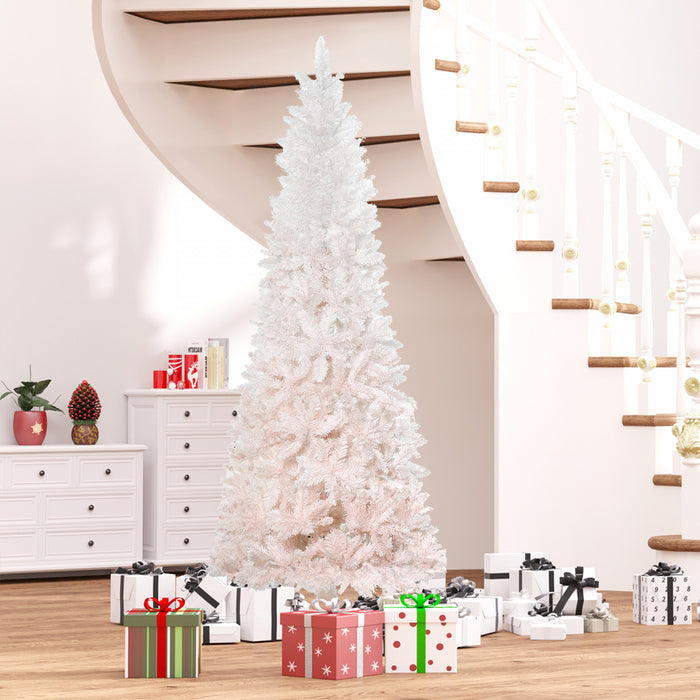 Homcom Sapin De Noel Artificiel En Forme De Crayon 616 Branches
