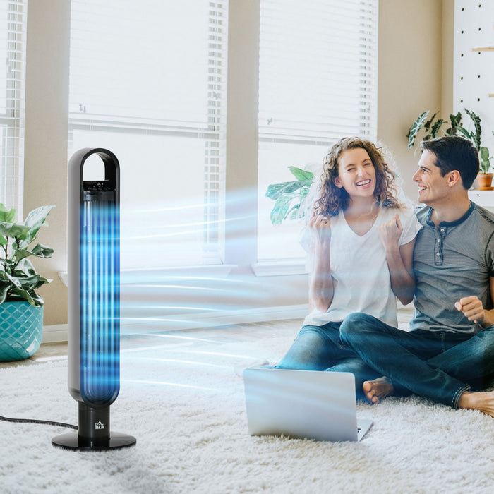 Homcom Ventilateur Tour Oscillant De 39 Po Avec Minuterie De 12 H