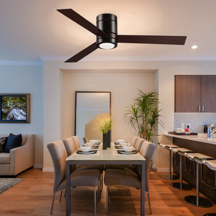 Homcom Ventilateur De Plafond A 3 Vitesses Avec Lumiere Led
