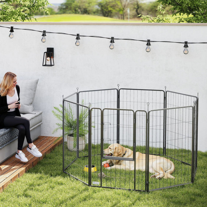 Parc pour chien de 39 po avec porte pour grands chiens