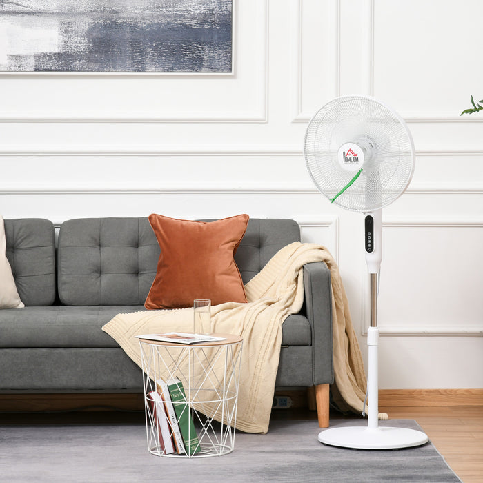 Homcom Ventilateur Sur Pied Avec 3 Modes Et 3 Vitesses