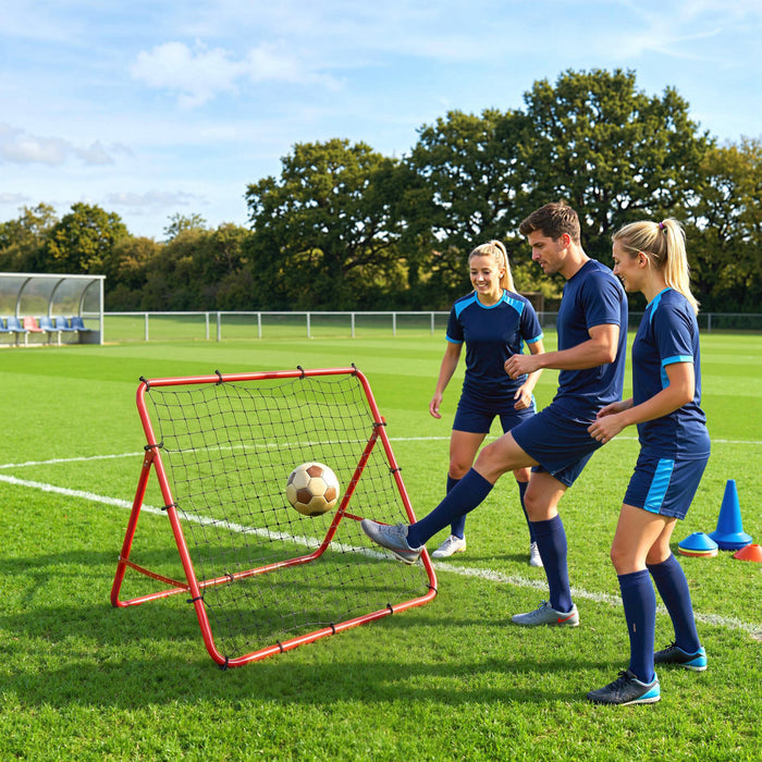 Filet de Rebond pour Football Soozier, Filet de Rebond avec 5 Angles Reglables