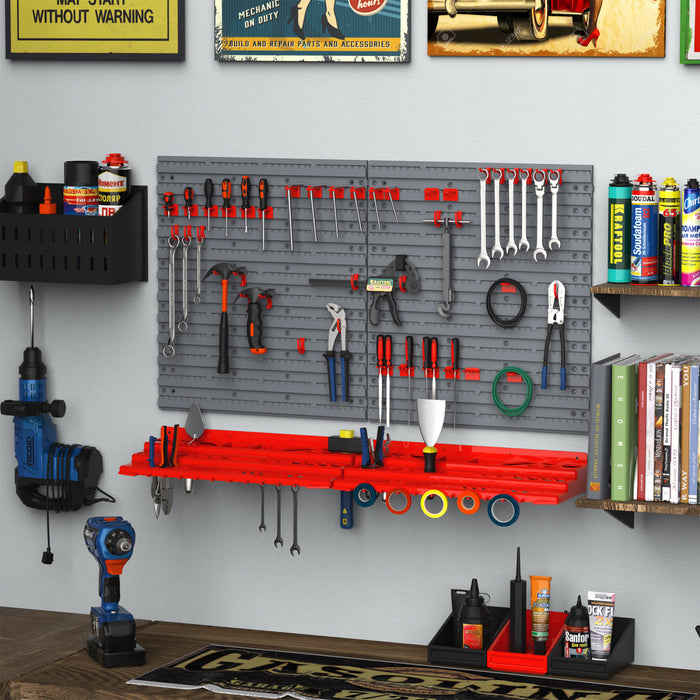 Durhand Ensemble De Rangement D'outils Gris
