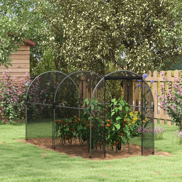 Outsunny Cage de Protection Plantes Anti-Animaux avec Porte Zippee