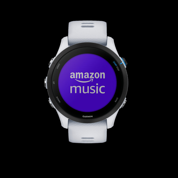Garmin Forerunner® 255 Music Gps Montre Intelligente - Suivi De La Sante Avec Une Autonomie De Batterie De 14 Jours - Pierre Blanche