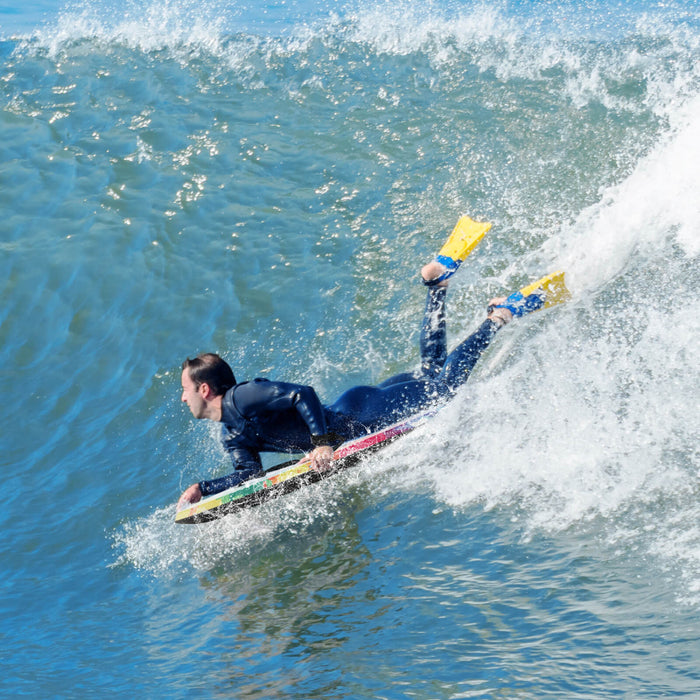 Costway 37\" Body Board Leger Avec Eps Core Xpe Deck Hdpe Fond Croissant Tail Colore