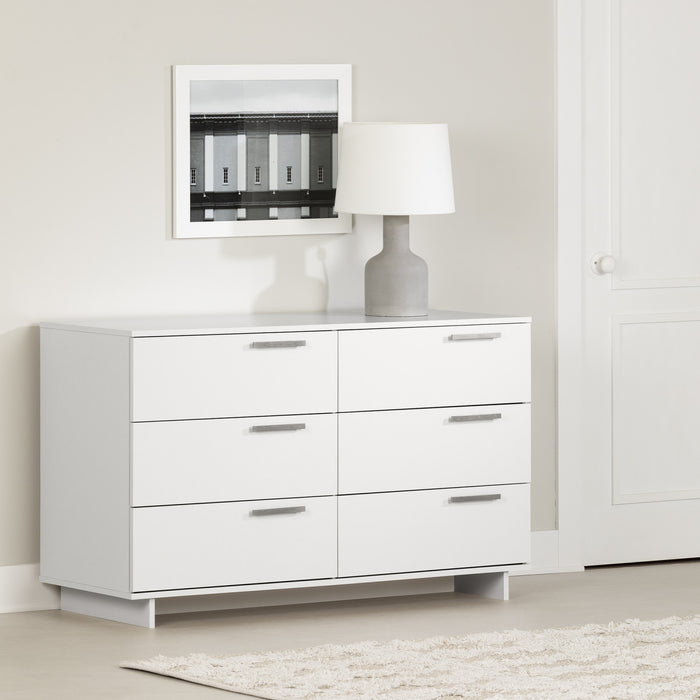 Cavalleri Commode 6 Tiroirs - Blanc Solide