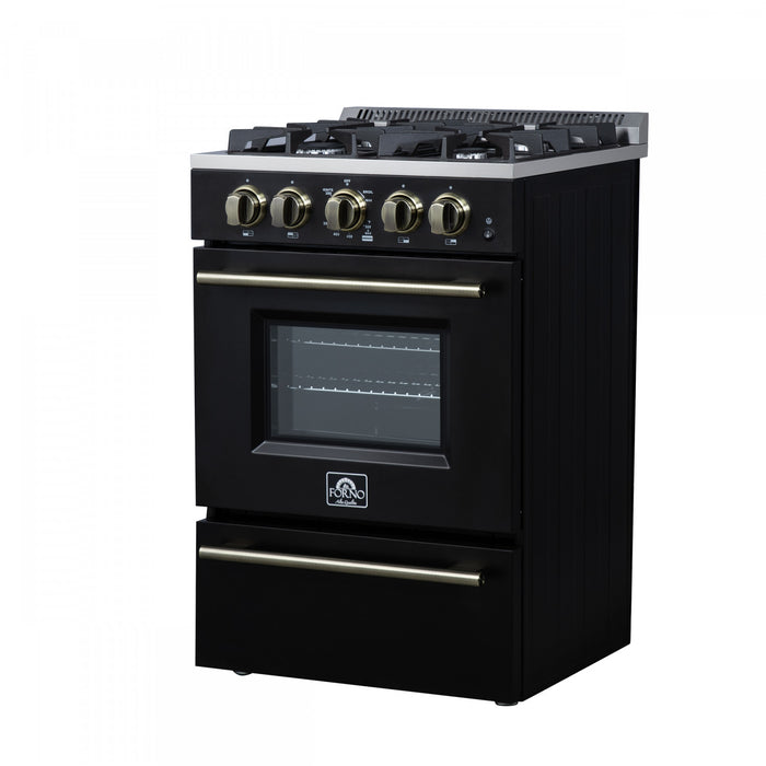 Cuisiniere a gaz autonome Breno de 24 po, noire – FFSGS6290-24BLK.