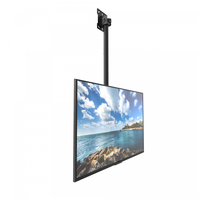Support mural de plafond reglable en hauteur Kanto CM600 pour televiseurs de 40 a 80 pouces, noir