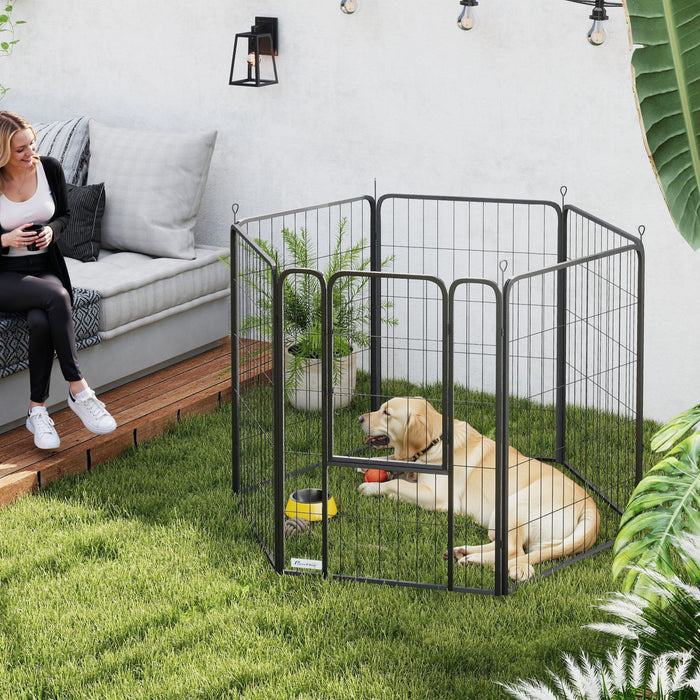 Parc pour chien a 6 panneaux, 39\"H, pour grands chiens