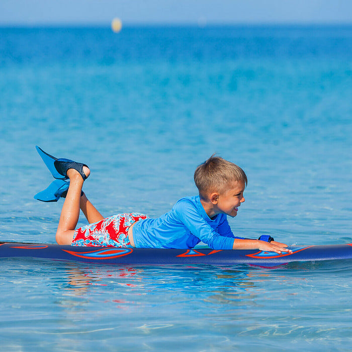 Costway – Planche De Surf De 6’’ A 3 Derives & Leash Pour Enfants, Adultes