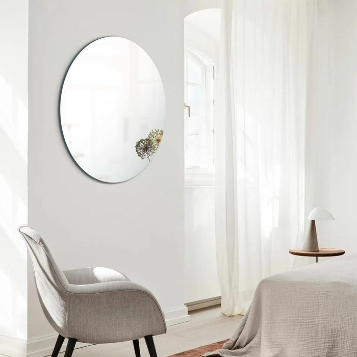 Miroir rond Arcus 30 po x 30 po sans cadre avec bordure droite