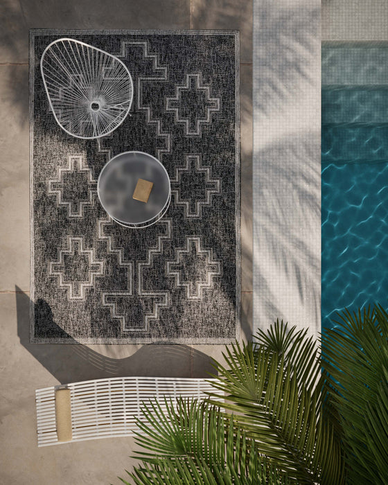 Tapis Transitionnel Esina 8'0\" x 10'0\" en Noir