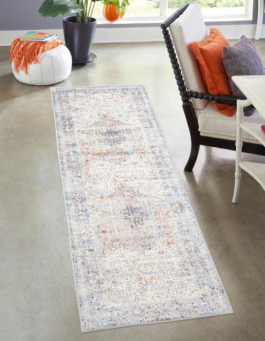 Tapis de Couloir Traditionnel Leila 2'8\" x 8'2\" en Ivoire