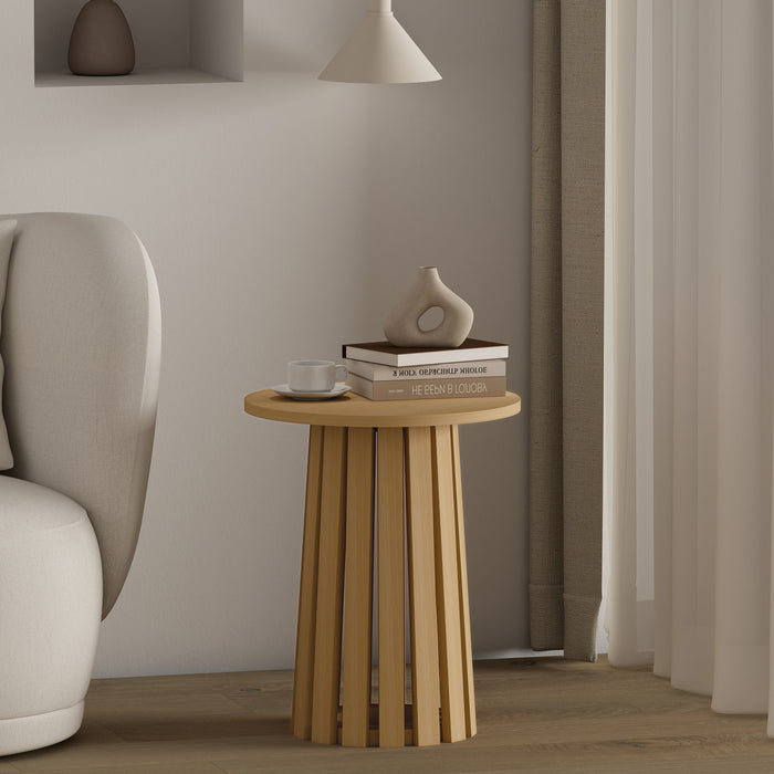Table d’appoint Layla style scandinave moderne en chene clair