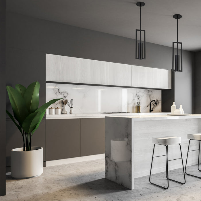 Luminaire suspendu Pauline de Dainolite avec fini noir mat et 1 ampoule