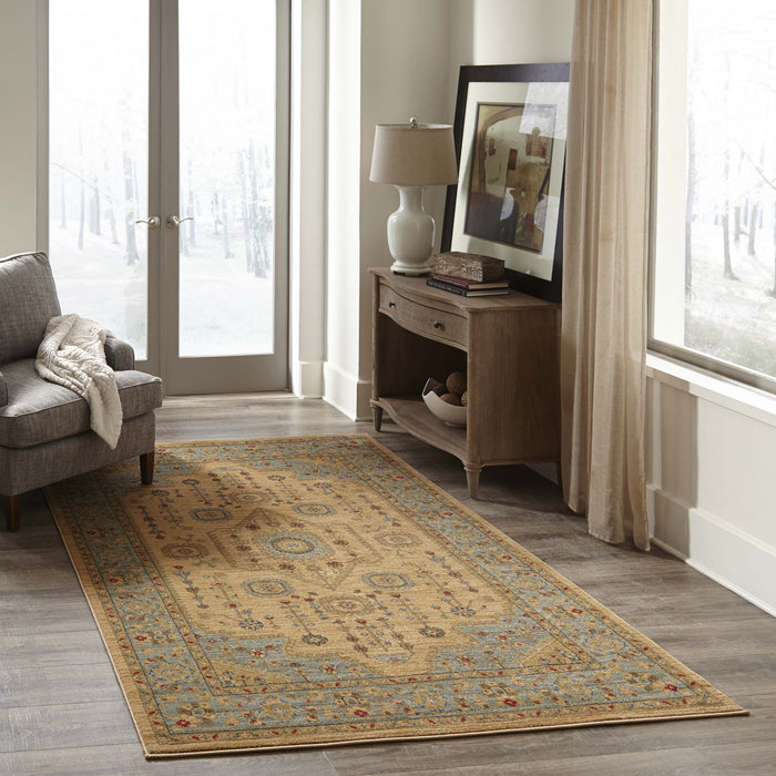 Tapis Traditionnel Lynda 7'10\" x 9'10\" en Ivoire