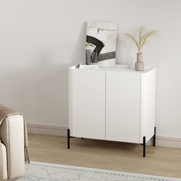Armoire d’appoint moderne Abbey 32\" en blanc
