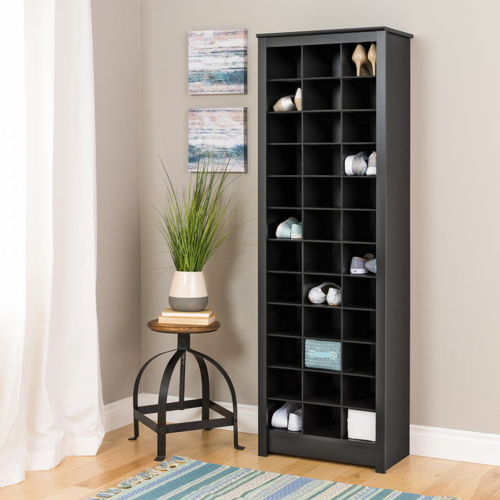 Support de rangement pour 36 paires de chaussures - noir